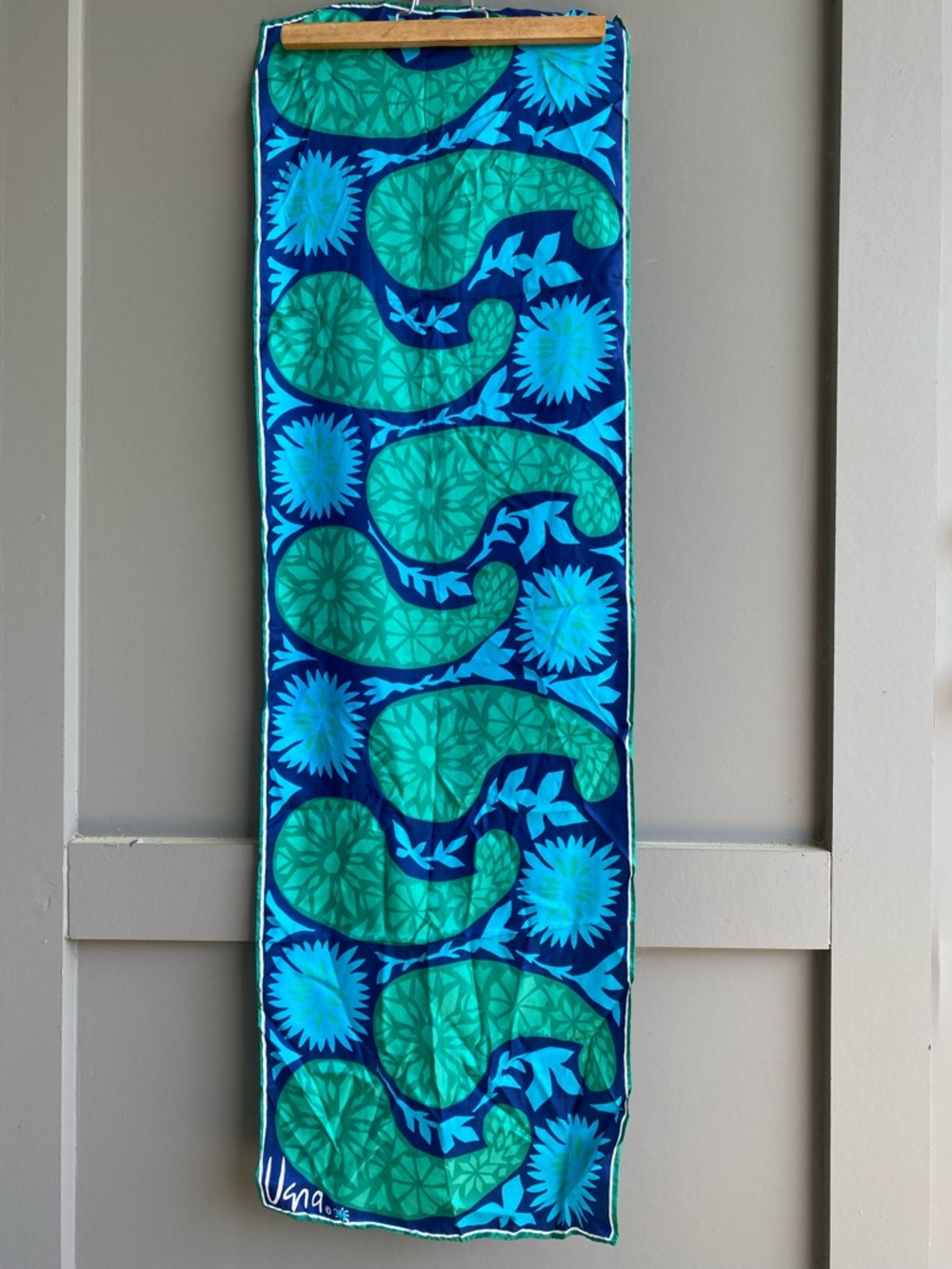 Vera by Vera Neumann Vintage Silk Paisley Rectangular Scarf